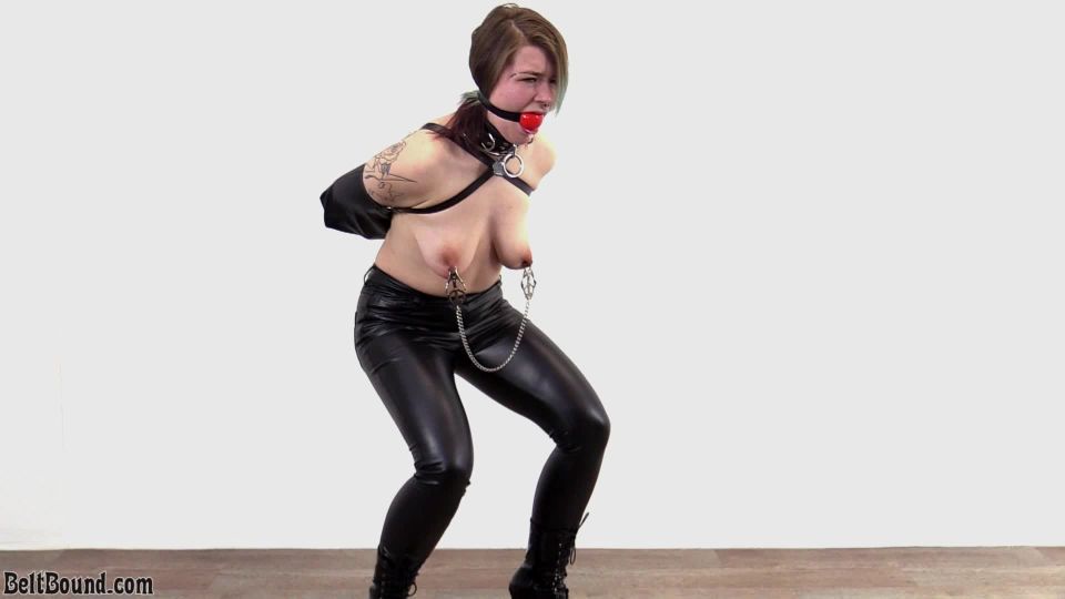 adult xxx video 2 BeltBound – Emily Addams nipple clamped in an armbag - fetish - fetish porn femdom xxx