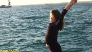 Hot Flexi Girl Alisa Adelson Loves Naked Yoga On The Beach.