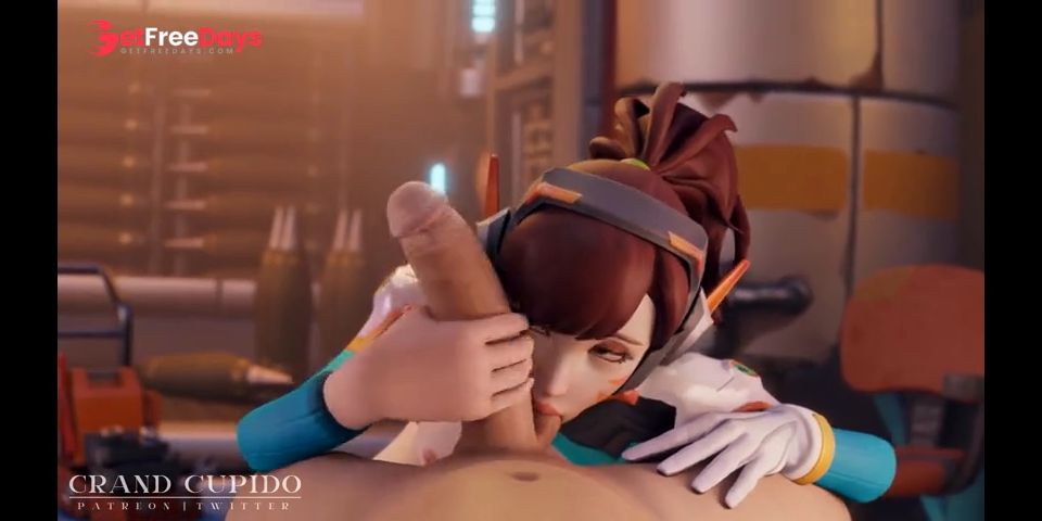 Compilation Tracer Sucks Cock with Dva Balls Sucking Overwatch Grand Cupido