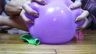 Koko Pop! Feisty Latex Loving Cosplay Girl Humping & Popping Balloons F