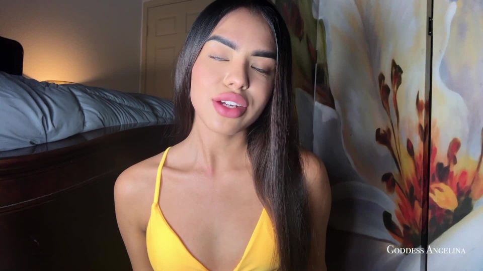 free porn clip 36 Goddess.Angelina - Little Dick Cuck - tease and denial - pov thigh fetish