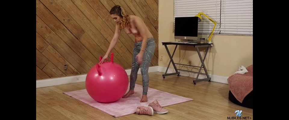 Yoga Ball Dildo!!!