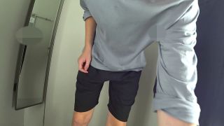 ADVENTURE IN FITTING ROOM An Adult Stranger Caught Me Jerking Off