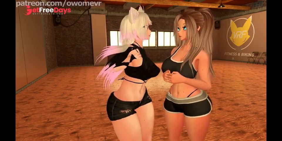 [GetFreeDays.com] Horny Gym Girls Have Sweaty Lesbian Sex After Naked Workout - VRChat ERP Adult Video June 2023