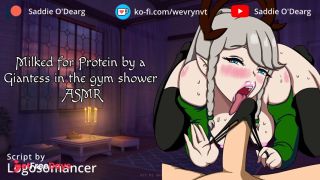 [GetFreeDays.com] Milked for Protein by a Giantess in the Gym Shower Porn Video February 2023