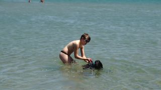 Luna Rival - louprival () Louprival - sortie plage topless avec les dogs 12-07-2017