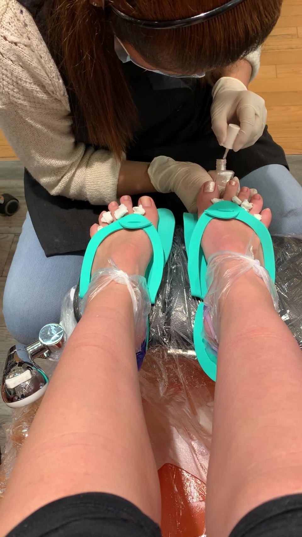 findomchristine  Pretty pearly pedi Who s paying today | feet | feet porn 