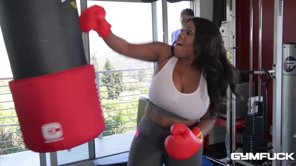 Gym girl ms yummy gets an interracial fitness fuck