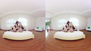 Three Lesbian Girls In One Bed 040  Dildo Sexmasturbation 3DVR 360 UPDO