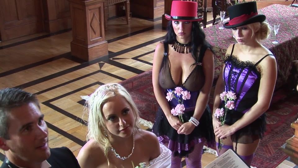 An Unexpected Gangbang Group Sex With The Bride & Groom In The Wedding 