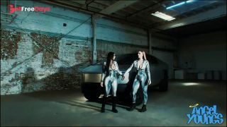 Futuristic Cyber Truck Threesome with Angel Youngs and Violet Myers