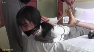 china bondage shibari blindfold hogtied