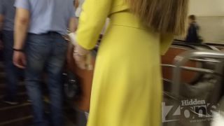 Voyeur 11096-A short yellow dress 2