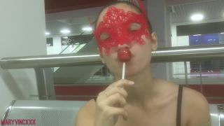 Teen Sucks a Lollipop at the Mall (pg) [FullHD 1080P] - clips_hd - teen amateur blonde girl