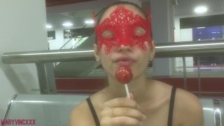 Teen Sucks a Lollipop at the Mall (pg) [FullHD 1080P] - clips_hd - teen amateur blonde girl