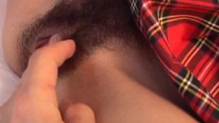 Slender Japanese Brunette Yuuka Sato Gets Her Hairy Pussy  Fucked