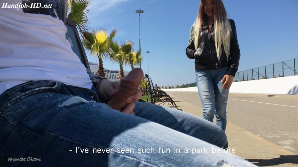 porn clip 19 Public Handjob _ Blowjob For Stranger – Veronika Charm, a foot fetish on handjob porn 