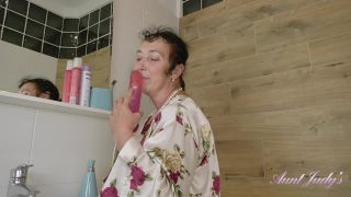 Esmerelda - Morning Bathroom Dildo Play 20.01.20 [1080p / Video] AuntJudys - over - bbw big butt bbw milf