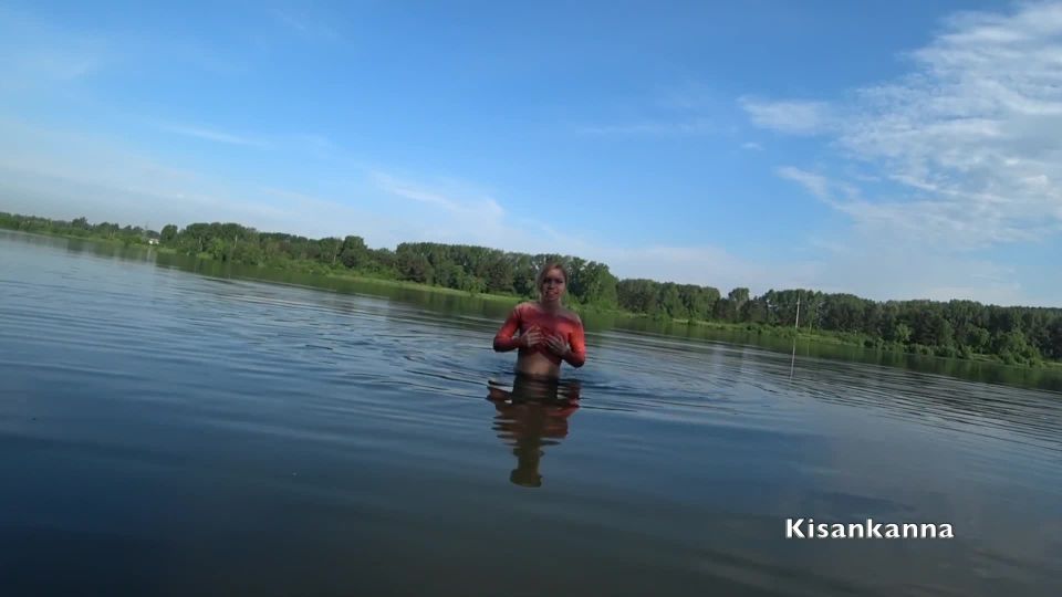 Kisankanna - Squirt In A Public Place. Swimming In The Lake With Cloth ...