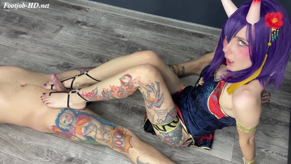 Shuten-doji – Perfect Footjob – FGO Cosp – Lil Cosplay Slut – FootJob.