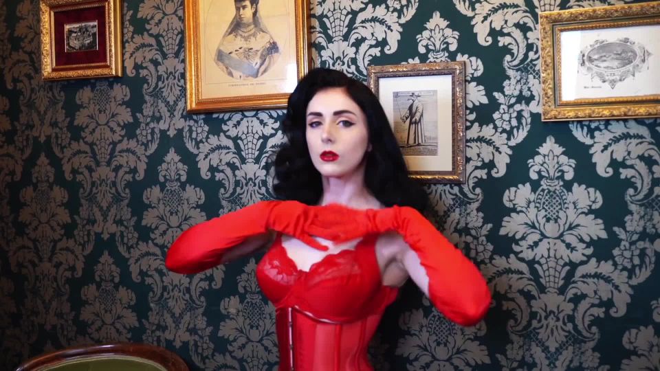 online clip 4 Miss Ellie Mouse – Playing With Red Satin Gloves on gangbang xxx femdom phone sex