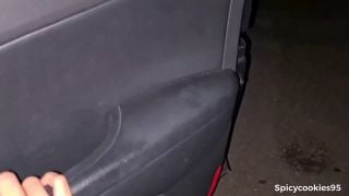 Girlfriend Masturbating In Front Of Strangers In Public Carpark Outside Car, Dogging Slut, Cuckold 1080p