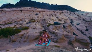 Shameless MILF On Vacation Masturbates On A Public Beach Then Gets Fuck