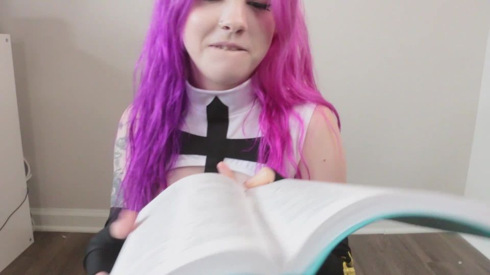 xxx video clip 23 femdom denial TheSilverMoon – BLASPHEMY Bible Destruction, femdom pov on fetish porn