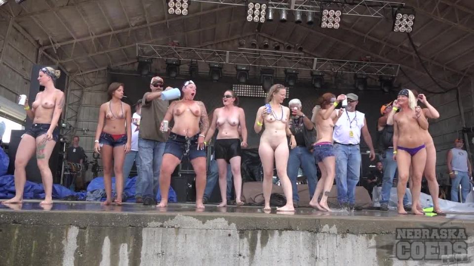 Fully Nude Biker Chick Contest 2nd Day Abate Iowa 2016 BigTits