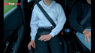 After the driving lesson, things got hot inside the car
