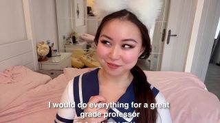 Did I Pass My Exam?  Asian Egirl Student In Cosplay Intimate JOI Solo M