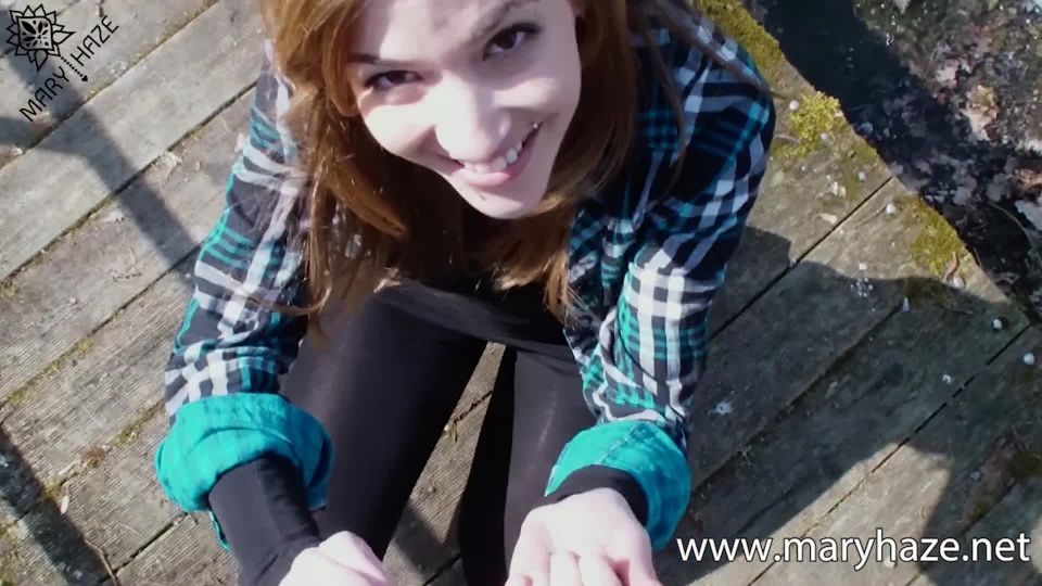 Online Cum to Mouth – Girlfriend Sucking Cock Outdoor - handjob