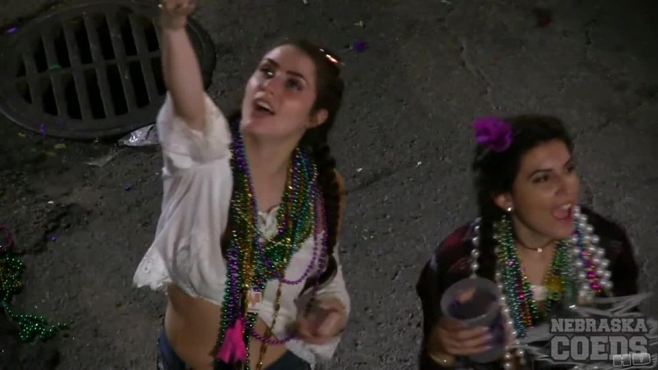 Mardi Gras 2017 From Our Bourbon Street Apartment Girls Flashing For  Beads