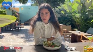 [GetFreeDays.com] Cum on a girls face in a public cafe - She eats lunch with cum on her face - Cumwalk Sex Clip January 2023