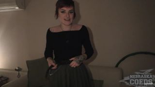 Fresh Faced 19yo Brille First Time Casting  Video