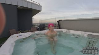 Lily Angelic Rooftop Jacuzzi Underwater Dildo Masturbatio...