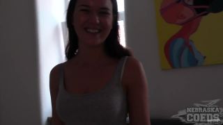 Young Looking 23yo Santana Does Her First Ever Casting Couch smalltits Santana