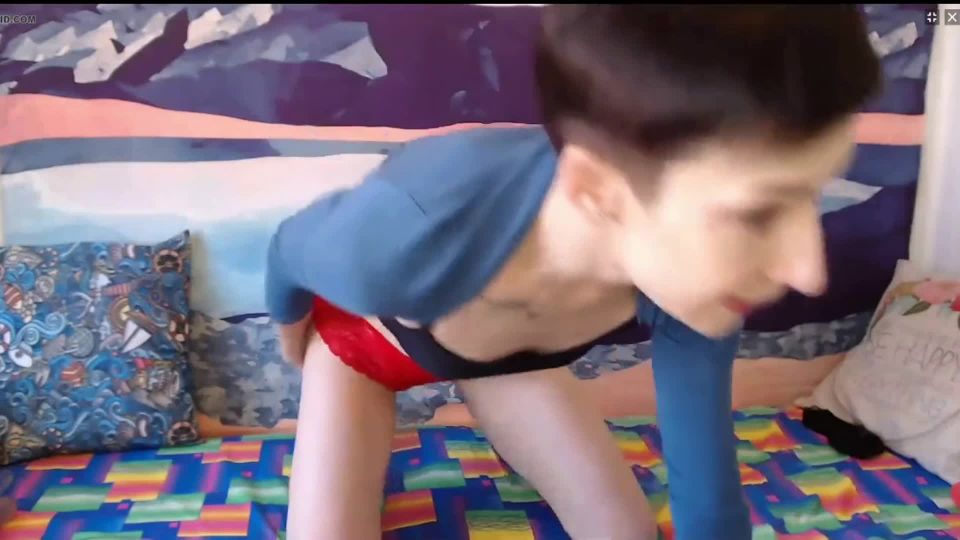 Clairet (aka ClaiDubois) - Prolapse In Red Thong And Sock...