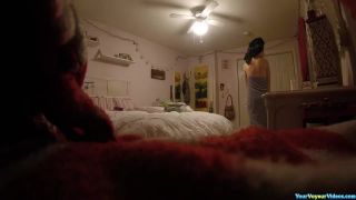 Teen in her  bedroom