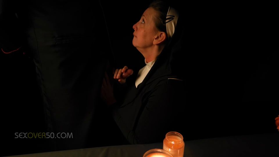 [K2S.CLUB] Otoño J Cooper - Una sexy monja MILF es seducida por su sacerdote mientras reza y adora en el Alter de su polla. - FullHD 1080P