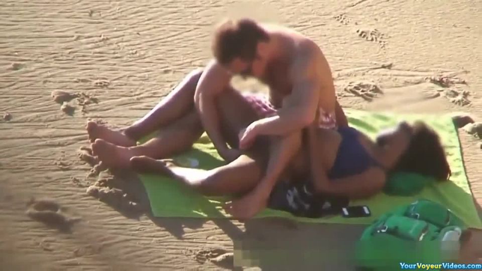 Interracial beach sex