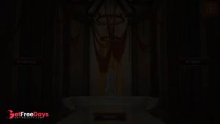 the cunning monster woke up and started to fuck the witch doggy style in the pussy and ass at the sa