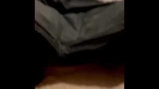 Horny Girlfriend Selfie Stuffing her Panties inside her Wet Pussy