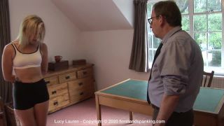 Firm Hand Spanking Lucy Lauren - Spanked in Uniform - F/A...