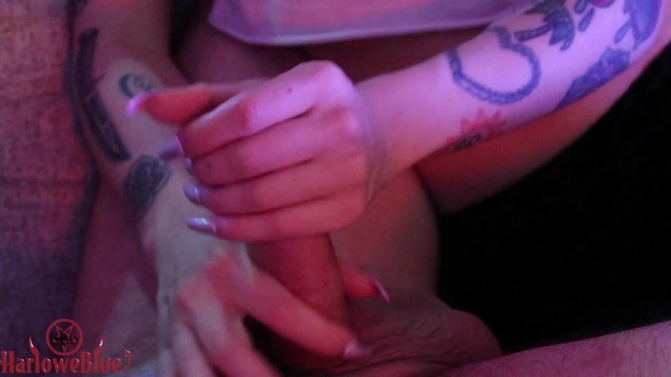 porn video 14 harloweblue ball draining handjob on fetish porn femdom control