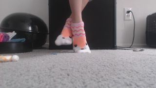 xxx clip 4 PrincessCica – Modeling Cute Colorful Ankle Socks - fetish - fetish porn stocking fetish