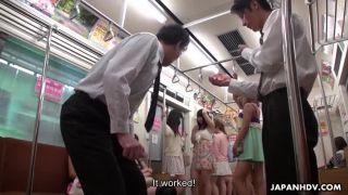 Mikan Kururugi and Tsuna Kimura in train fuck(Hardcore porn)