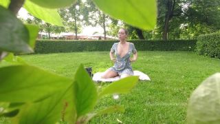Anastasia Ocean Topless In Park. Showing Tits Outside. Public. Flashing 1080p