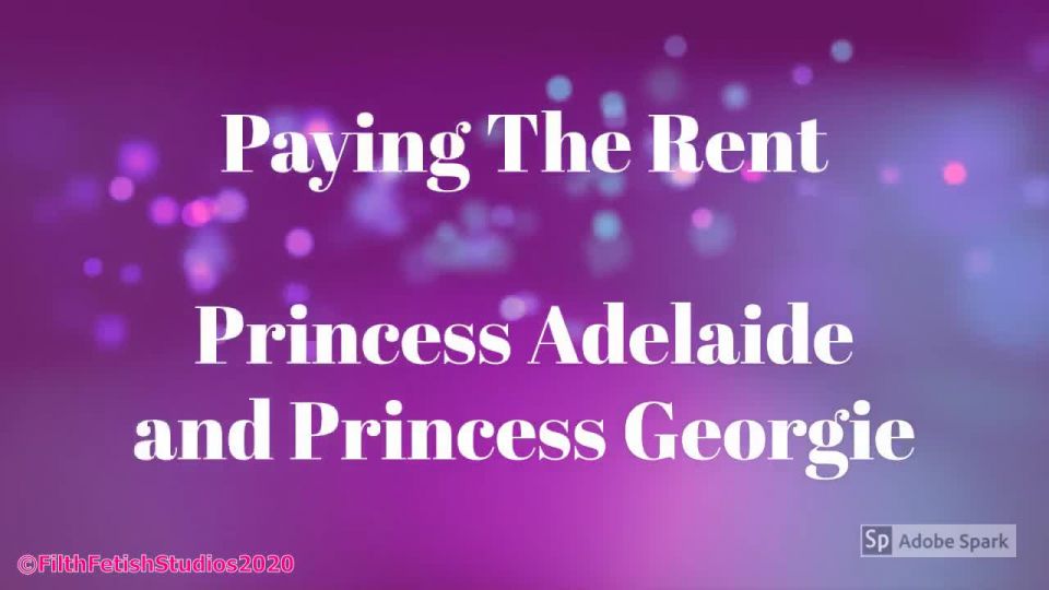 Princess Adelaide and Princess Georgie - Paying The Rent Amateur!