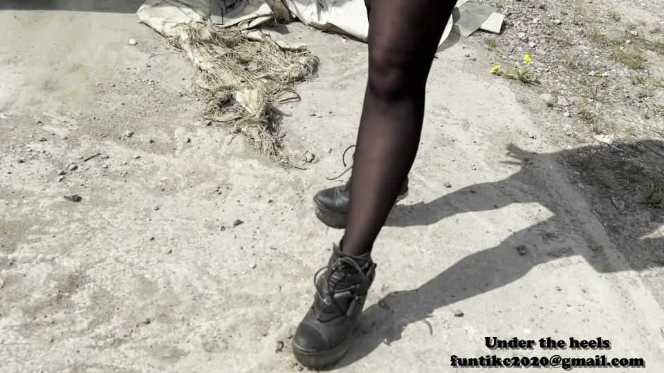 video 13 Under The Heels - Cigarette ashtray - FullHD 1080p on femdom porn femdom sub